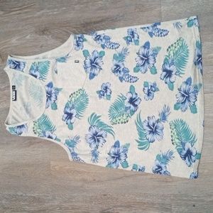 MENS VANS LARGE FLORAL TANK